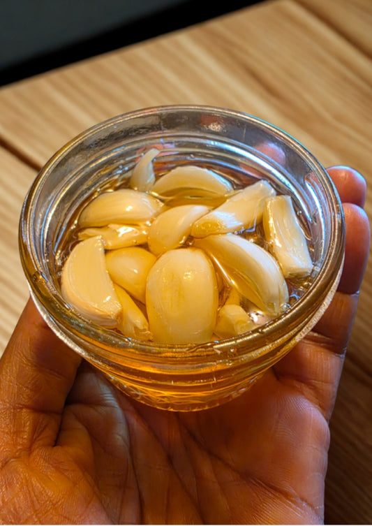 Garlic infused honey